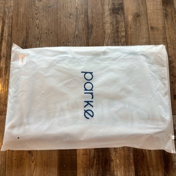 Parke NWT Monochrome Varsity Mockneck Size S/M in Ice - Picture 4 of 4